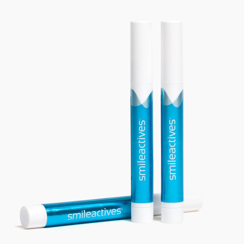 Smileactives Teeth Whitening Pen for White Smile, Fast Tooth Whitener and Stain Remover with Precision Brush Tip, Dental Quality Whitening Gel, Travel Pen, Easy to Use, Vanilla Mint Flavor, 3 Pack - Image 1